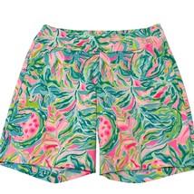 Lilly Pulitzer Luxletic Womens Size 14 Reid Shorts In Multi Exotic Garde... - $72.00