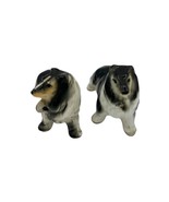 Vintage Pair Porcelain Collie Dog Figurine Lassie 2x2.5 - $24.70