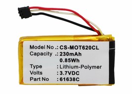 Cameron Sino 3.7V 230mAh Li-Poly Replacement Battery For MOTOROLA DECT 6.0 - $33.99