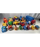Toddler Toy Cars Lot Vehicle Farm Tractor Truck Thomas Train Plane Digge... - $19.79