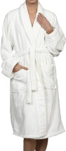 SUPERIOR Egyptian Cotton Unisex Bathrobes - White Spa-Quality Terry Cloth Robe - £31.06 GBP