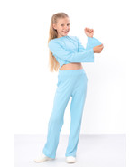 Tracksuit (girls) – Ribbed Knit, Cropped Top &amp; Wide Pants,, Any season, ... - $39.11+