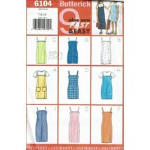 Butterick Sewing Pattern 6104 Dress Sleeveless Girls Size 7-10 UNCUT - $8.66