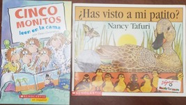 2 Books: ?Has Visto A Mi Patito?  Cinco Monitors Leen en la cama , Spanish - £3.90 GBP