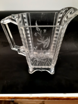 Victorian Pattern Glass Water Pitcher, EAPG Cassidy, Very Nice - £39.44 GBP