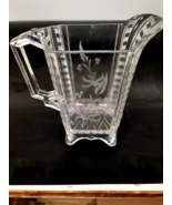Victorian Pattern Glass Water Pitcher, EAPG Cassidy, Very Nice - £39.26 GBP
