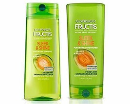 2 Pack Garnier Fructis Intensely Sleek & Shine Shampoo & Conditioner 12 Oz Each - $23.76