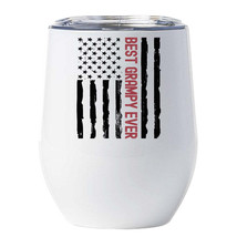 Best Grampy Ever Tumbler 12oz Vintage American Flag Cup Christmas Gift For Mom - £18.21 GBP