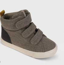 Cat &amp; Jack Sneakers Shoes Toddler Boys Sz 12 Clancy Gray Booties NWTS  - $15.74