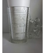 Vintage Coca Cola Christmas Holiday Santa  30oz Mug Glass Clear And Pig ... - $33.92 CAD