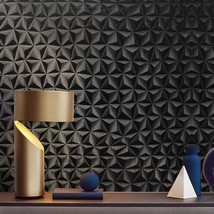 Simon&amp;Siff 3D Black Wallpaper Peel And Stick Star Textured Wallpaper 17.3&quot;X236&quot; - £29.32 GBP