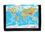 World Physical Map Wallet - $19.90