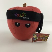 Fruit Ninja Plush Stuffed Animal Toy 6&quot; Apple Head Band 2011 Nanco New w... - £15.55 GBP