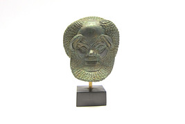 Greek Sculpture , Satyr or Silenos companion of God Dionysus , Stone cast  statu - £54.68 GBP