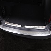 Stainless steel rear bumper protector  step panel cover sill palte trunk trim ga - £176.79 GBP