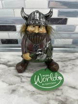 MiniWorld by GiftCraft Miniatures HAIRY VIKING GREEN RED AXE Medieval Co... - £10.33 GBP