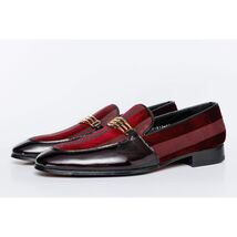 The Pontalto Leather Men Shoe Burgundy Bit Loafer image 2