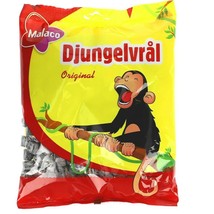 Malaco Djungelvral Extremely Salty Licorice 80 gram Made in Sweden - £6.06 GBP+