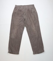 Vintage 90s Streetwear Mens 34x30 Faded Cuffed Wide Leg Corduroy Chino P... - $49.45