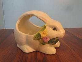 K’s Collection Rabbit/Bunny Figurines/Basket GENTLY USED - £11.75 GBP
