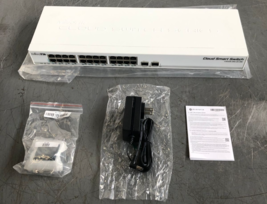 CSS326-24G-2S+RM SwOS powered 24 port Gigabit Ethernet switch with two S... - $134.99
