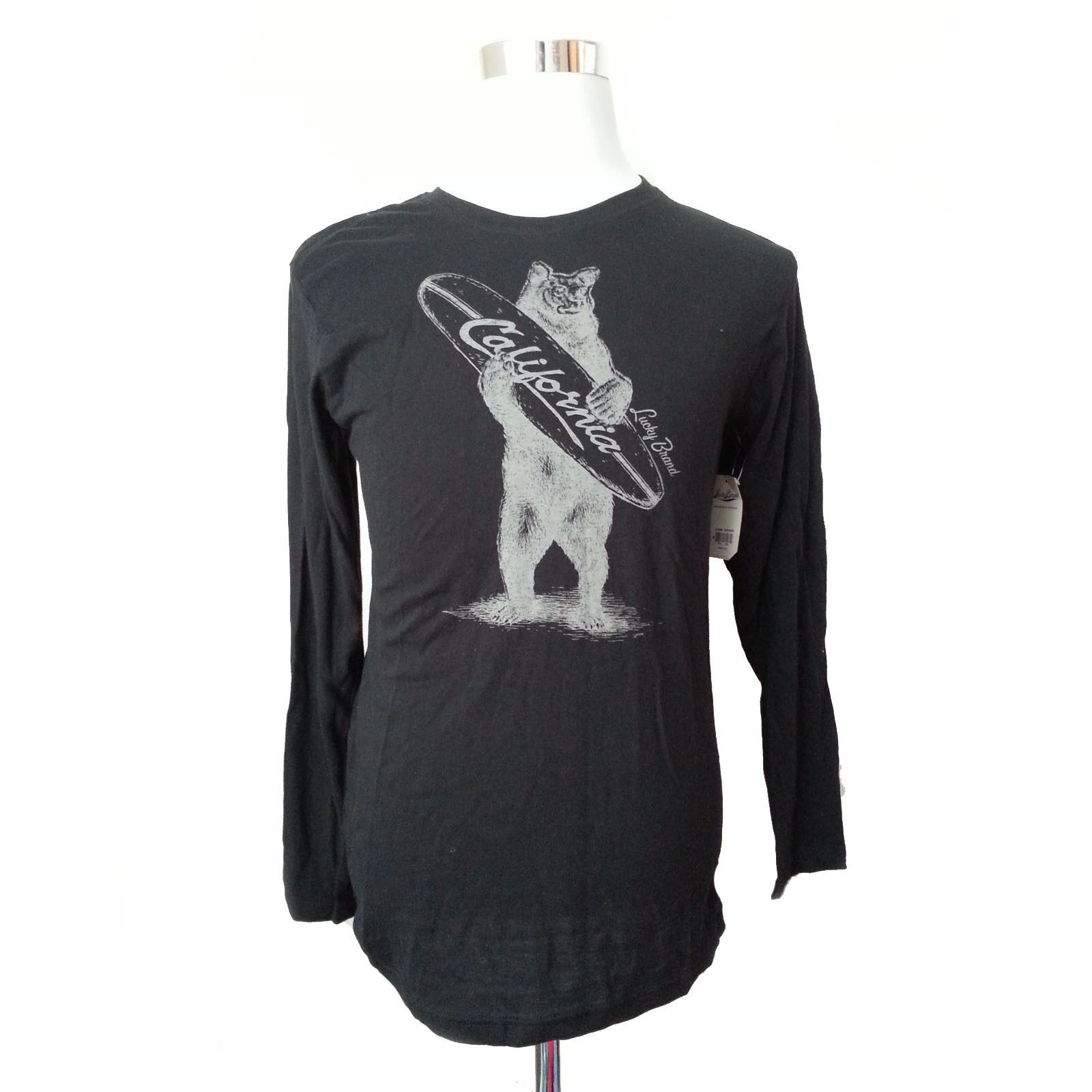 Lucky Brand California Moonless Night Thermal Graphic T-Shirt Size M Long Sleeve - £22.85 GBP