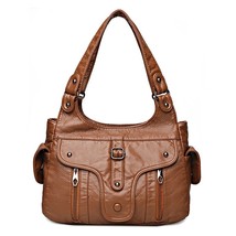 2022 New Women Leather  Handbags Soft Large Capacity Casual Tote Bags High Quali - £65.08 GBP