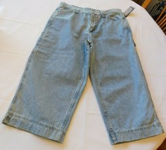 Riveted by Lee Women&#39;s Ladies Capri Pants Size 12 M Denim Blue Jeans **S... - £16.21 GBP