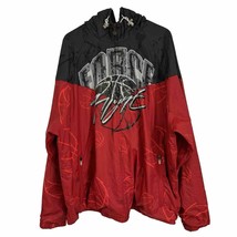 Nike Air Force Flight Red Black Jacket  Zippered Front Pockets Hooded XXL - $136.29