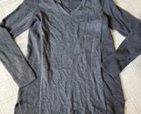 J. Jill Pullover Sweater Small  gray V Neck Long Sleeve Soft Cotton Blend - £20.74 GBP