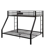 Limbra Twin XL/Queen Bunk Bed, Sandy Black Finish - $495.00
