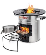 Onlyfire Outdoor Camping Rocket Stove Portable Stainless Steel, And Surv... - £78.04 GBP