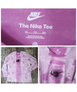 Nike Sportswear T-Shirt Tie-dye Pink Black Large Center Swoosh Mens XXL ... - £14.06 GBP