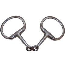 JP Korsteel Stainless Steel Eggbut French Link English Snaffle Bit 5 inches Wide - £32.06 GBP