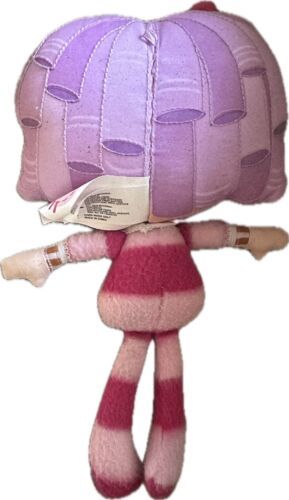 Lalaloopsy Plush Cloth Rag Doll Pillow Striped Pink Fuzzy PJ's Button Eyes 10" - $11.30
