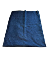 Cotton Blue Denim Fabric Material Piece 60&quot; x 46&quot; Unused Portion Sewing ... - £7.61 GBP