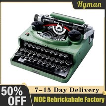 2079PCS Expert Retro Typewriter hine Building Blo 21327 Creative MOC Keyd Model  - £111.50 GBP