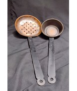 Antique Copper Ladle And Strainer - $384.24 MXN
