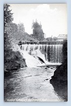 Middle Tumwater Falls Olympia Washington WA UNP DB B&amp;W Postcard Q3 - $10.84