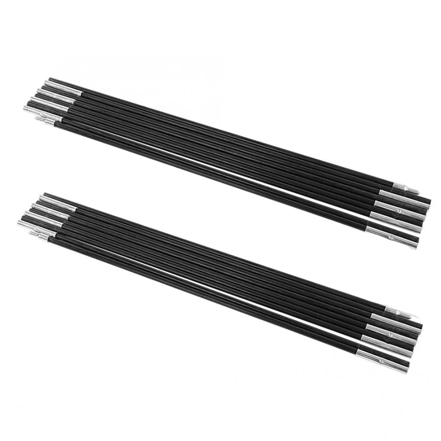 3-4.9m Fiberglass Tent Rod Camping Tent Pole Bars Support Rods Awning Frames Kit - £18.75 GBP+