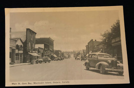 Main St Gore Bay Manitoulin Island Ontario Canada Postcard Unposted - £15.69 GBP