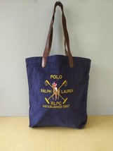Polo Ralph Lauren Crest Leather-Trim Corduroy Tote Free Shipping FTP/3121 - $103.95