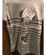 DISNEY Minnie Mouse GIRL&#39;S GREY/PINK MINNIE GLITTER T-SHIRT SIZE: S NWT - £8.45 GBP