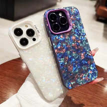 Luxury Bling Glitter Dream Conch Shell Marble Phone Cases For iPhone 13 14 11 12 - £8.78 GBP+