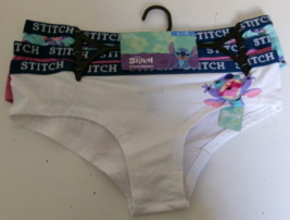 Three Disney Stitch  Hipsters Size Large Multi color 95% Cotton - $16.81