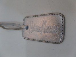 Nieman Marcus Stamped Silver Leather Purse Handbag Fob Charm 2.5 &quot; L X 1... - $11.88
