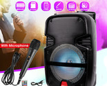 3000W Wireless Portable Party Led Bluetooth 8&quot; Speaker W/ Microphone &amp; R... - $78.99