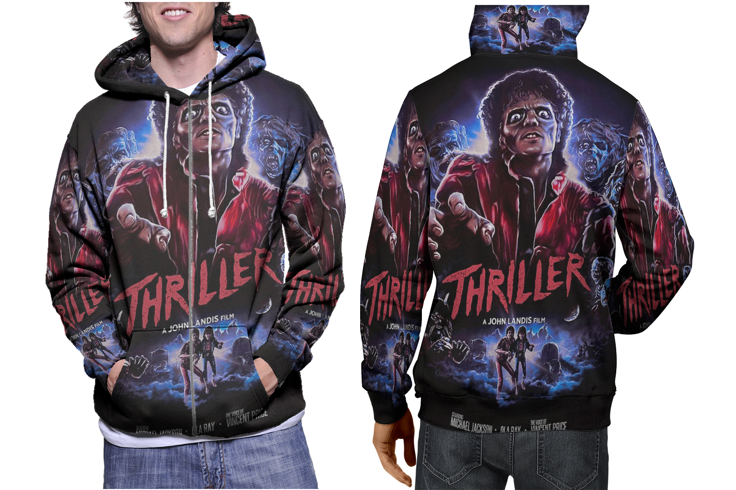 Halloween Thriller 002  Vibrant Fullprint Hoodies Unleash Your Style - $37.99+