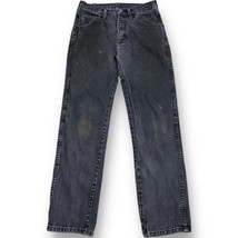 Vintage Rustler Jeans Faded Black Pants Western Cowboy Actual Workwear 28x28 H - £27.68 GBP