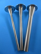 3-PACK STAINLESS Sausage Stuffer Tubes   2&quot; base x 3/8&quot;, 1/2&quot;, 3/4&quot; tube OD - $61.50